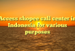 Access shopee call center in Indonesia for various purposes